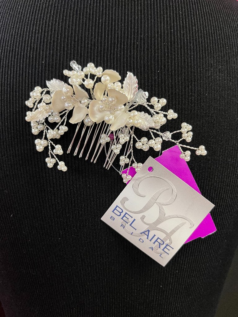 Bridal Hair Comb Bel Aire 2178 Silver Nwt